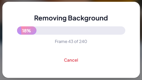 Removing bg video